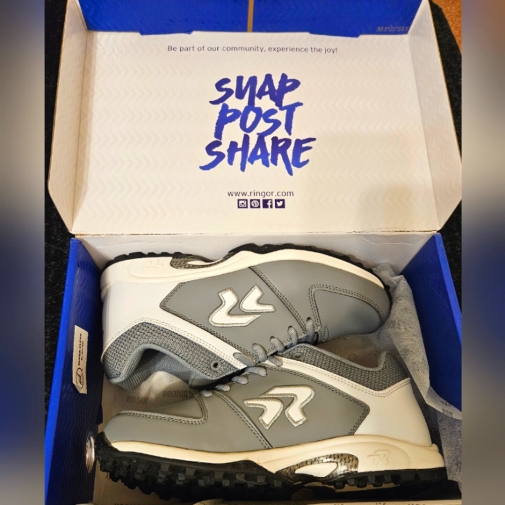 Ringor Flite Turf Sport Shoes (COPY) - size 7, Charcoal / White - Picture 7 of 8